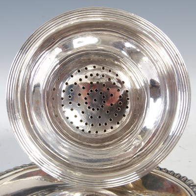 Lot 558 - A George III Scottish silver wine funnel and...