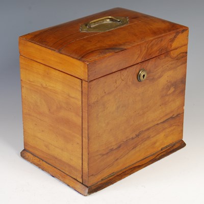 Lot 180 - A Victorian walnut tabletop jewellery box, the...