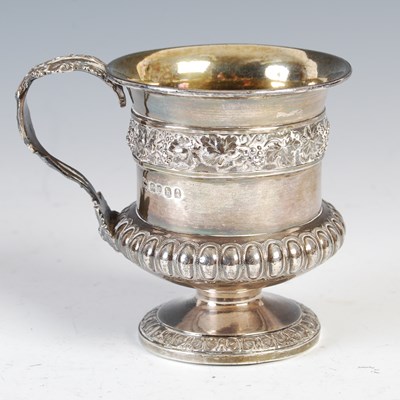 Lot 501 - A George IV silver Christening mug, London...