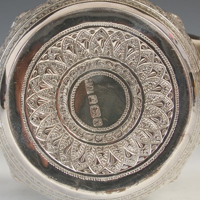 Lot 505 - A Victorian silver three-piece, 'Signs of the...