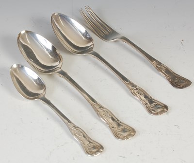 Lot 526 - A composite suite of 19th century silver...