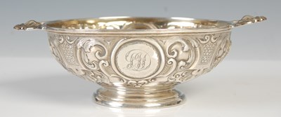 Lot 562 - A Victorian silver twin-handled bowl,...