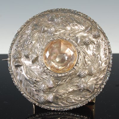 Lot 666 - A William IV silver plaid brooch, Edinburgh,...