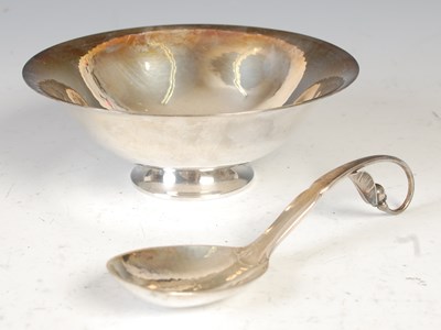 Lot 525 - A Georg Jensen sterling silver sugar bowl and...