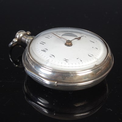 Lot 623 - A George III pair case pocket watch, J....