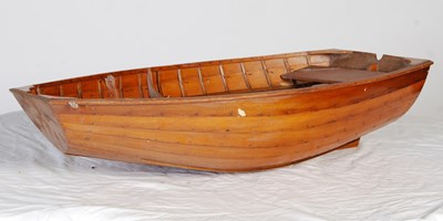 Lot 195 - A vintage scratch built model of a pram dingy,...