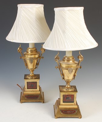 Lot 194 - A pair of late 19th century Egyptian revival...