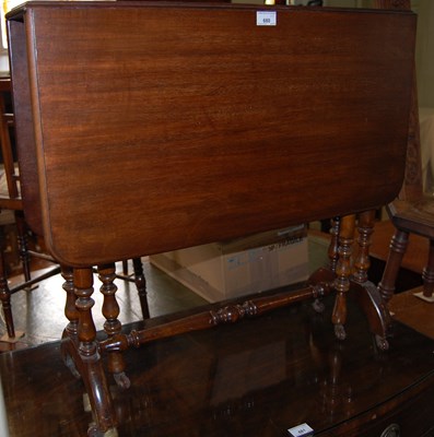 Lot 680 - A Victorian mahogany Sutherland table together...