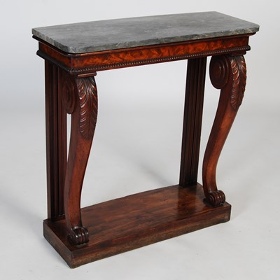 Lot 121 - A William IV mahogany console table of neat...