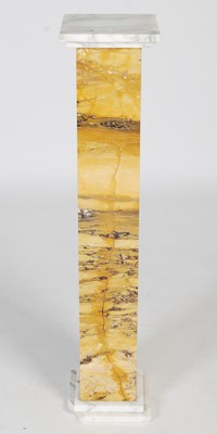 Lot 59 - An early 20th century marble pedestal, the...