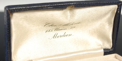 Lot 701 - An Edwardian diamond and sapphire three-stone...