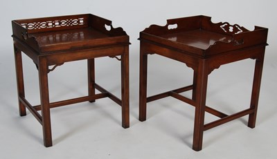 Lot 61 - A near pair of George III style reproduction...