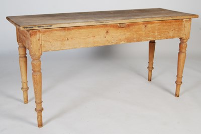 Lot 102 - A late 19th century pine preparation/kitchen...