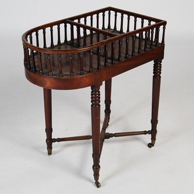 Lot 64 - A 19th century mahogany plate stand, the...