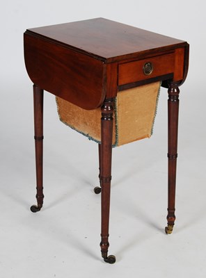 Lot 42 - A 19th century mahogany worktable, the...