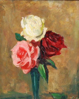 Lot 457 - Cowan Dobson (1894-1980) Roses oil on board,...