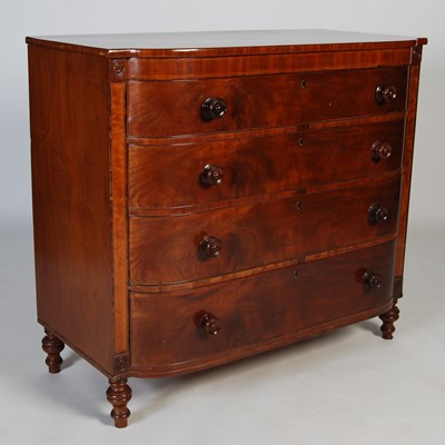 Lot 92 - A 19th century mahogany and rosewood banded...