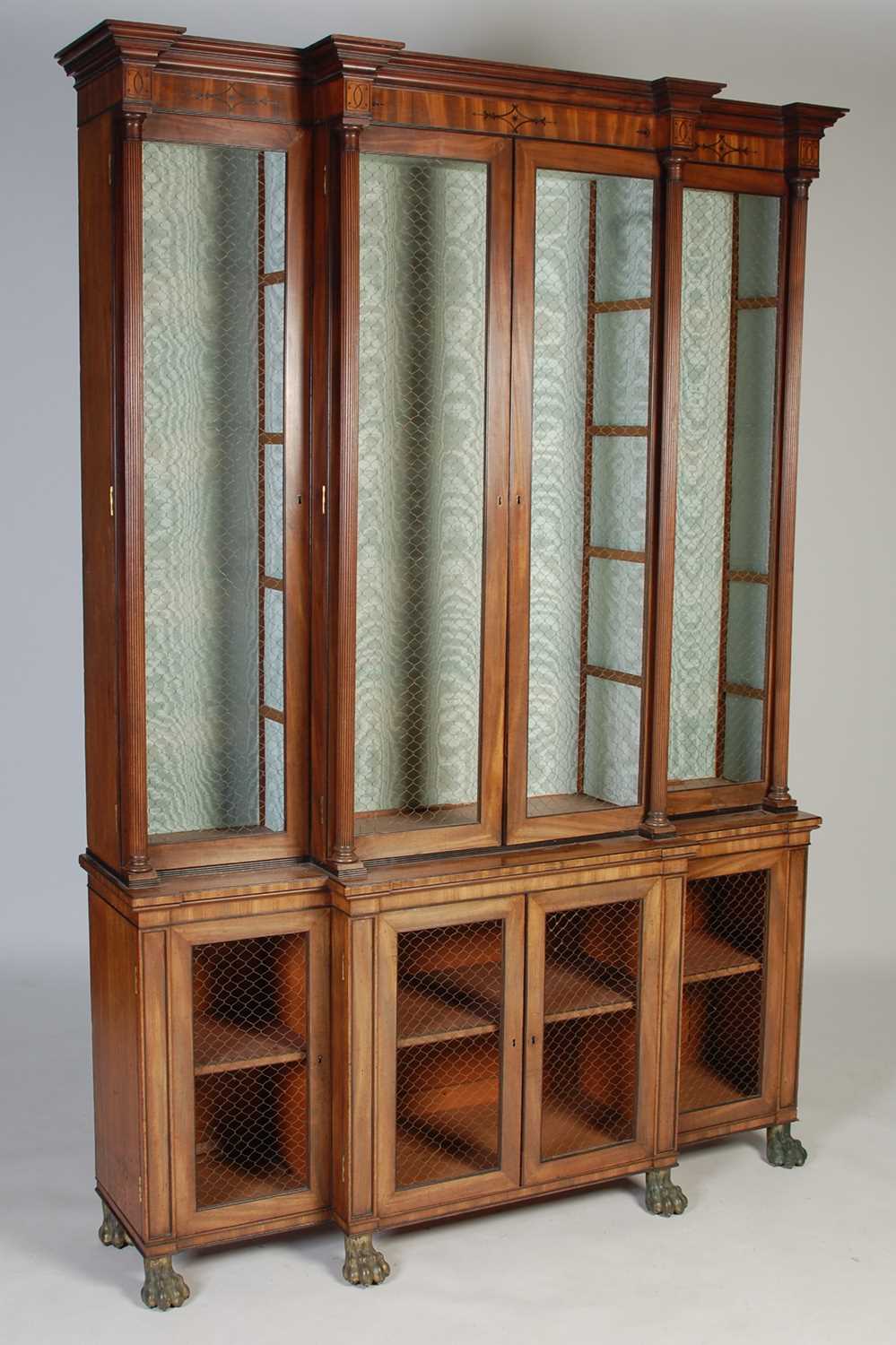 Lot 139 - An early 19th century mahogany and ebony lined...