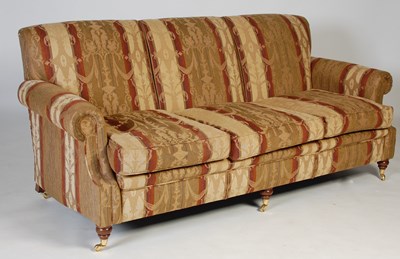 Lot 15 - A modern Victorian style three-seat sofa,...