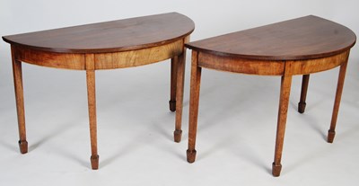 Lot 36 - A pair of 19th century mahogany D-end...