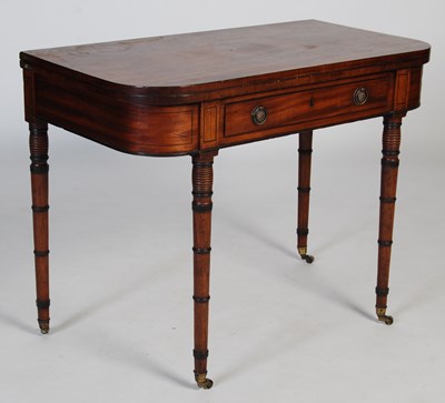 Lot 68 - A George III mahogany and ebony lined tea...