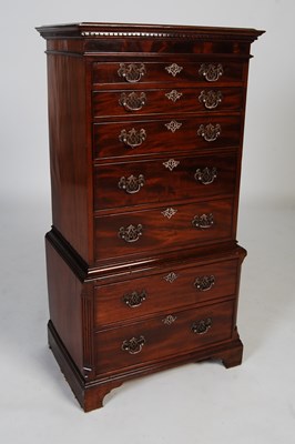 Lot 78 - A 20th century mahogany canteen cabinet of...