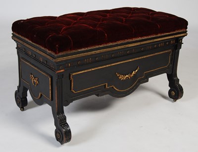 Lot 31 - Lamb of Manchester, A Victorian ebonised and...