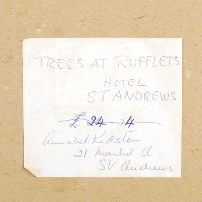 Lot 407 - Annabel Kidston (1896-1981) 
Trees at Rufflets...
