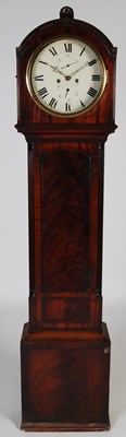 Lot 4 - A 19th century mahogany longcase clock, the...