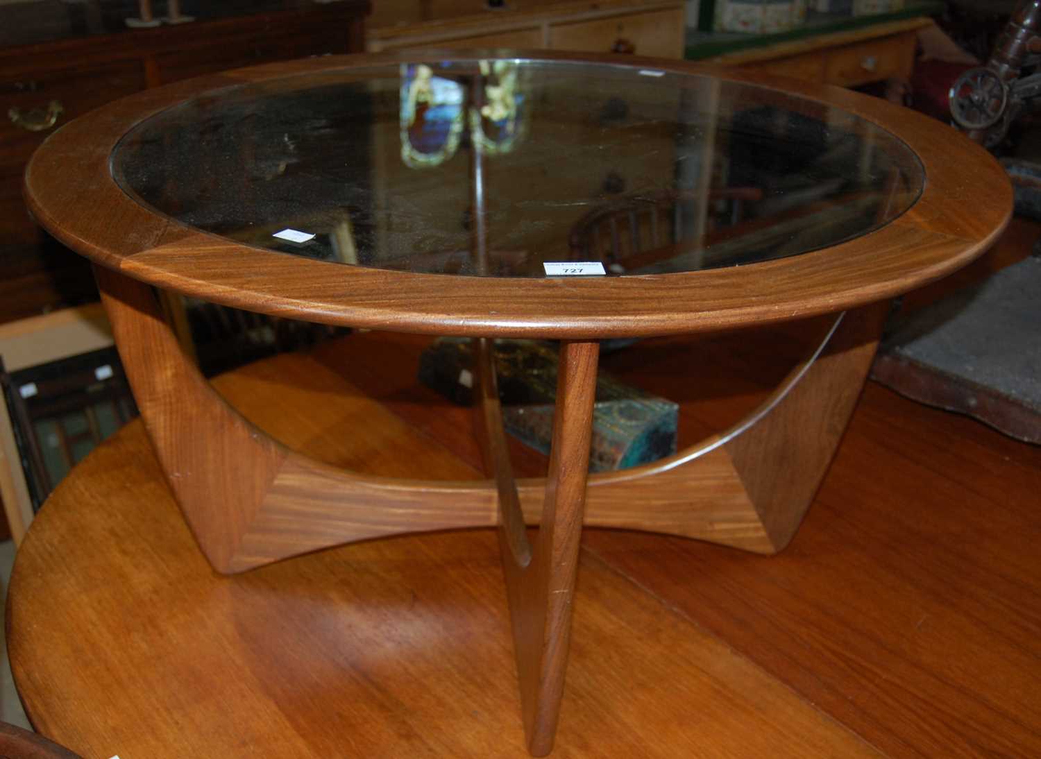 Lot 727 - A mid-century G Plan circular coffee table...