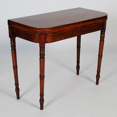 Lot 82 - A 19th century mahogany and rosewood banded...