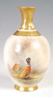 Lot 786 - A small Royal Worcester porcelain vase...