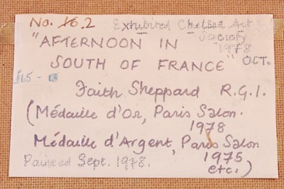 Lot 449 - Faith Sheppard RGI (1920-2008) 
Afternoon in...