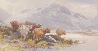 Lot 412 - Thomas Rowden (1842-1926) 
Highland cattle...