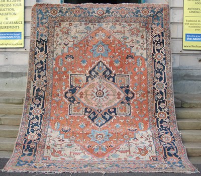 Lot 171 - A late 19th/early 20th century Persian carpet,...