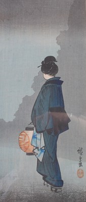 Lot 862 - Hiroshige IV (1849 - 1925) 
Geisha with a...