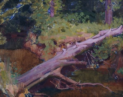 Lot 484 - Harold Speed (1872-1957) 
Woodland scene with...