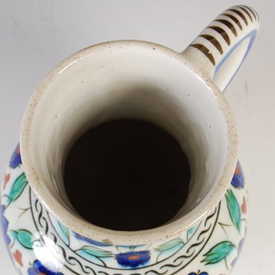 Lot 904 - A Cantagalli Iznik-style pottery ewer, late...