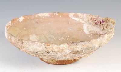 Lot 914 - A Roman pottery dish, probably 2nd century,...