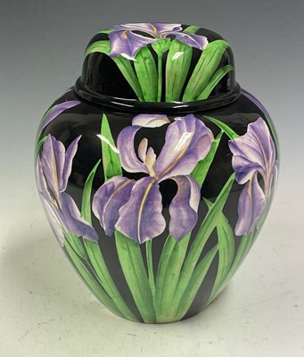 Lot 784B - Attributed to Wemyss Pottery, a black ground...