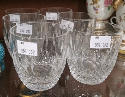 Lot 3 - Six Waterford Crystal tumblers, with facet and...