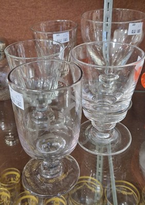 Lot 7 - A group of five assorted 19th century glass...