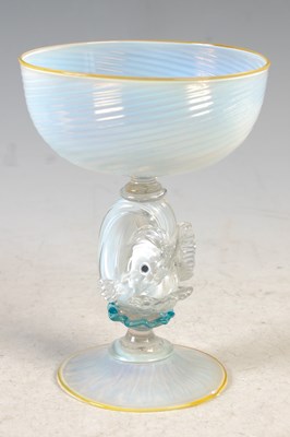 Lot 27 - A Venetian opaque clear and coloured glass...