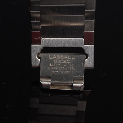 Lot 43 - A vintage Lassale Seiko Quartz stainless steel...