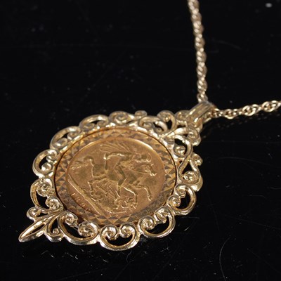 Lot 53 - A Victorian gold sovereign, dated 1896,...