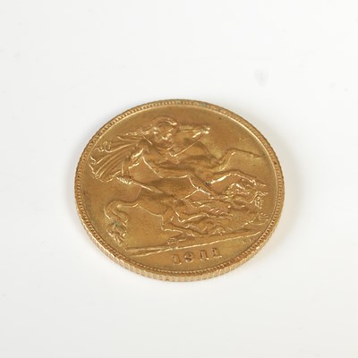 Lot 55 - A George V gold half-sovereign, dated 1911.