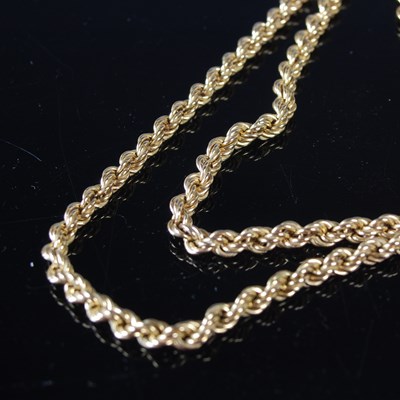 Lot 68 - Two 9ct gold rope-twist necklaces, gross...