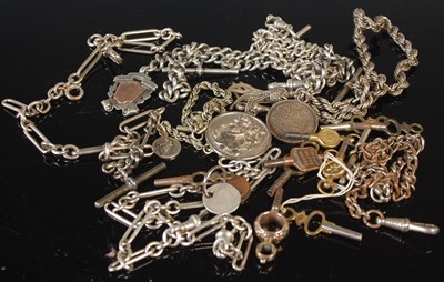 Lot 96 - A collection of assorted silver and white...