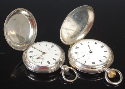 Lot 97 - A vintage Birmingham silver hunter cased...