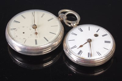 Lot 98 - A London silver open-faced pocket watch, J. B....